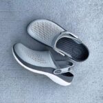 First Copy Crocs Literide 360 Black Grey Clogs for Men