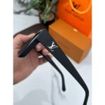 Louis Vuitton 1st Copy Sunglasses Black Silver for Men