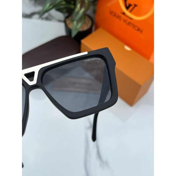 Louis Vuitton 1st Copy Sunglasses Black Silver for Men (5) Louis Vuitton 1st Copy Sunglasses Black Silver for Men