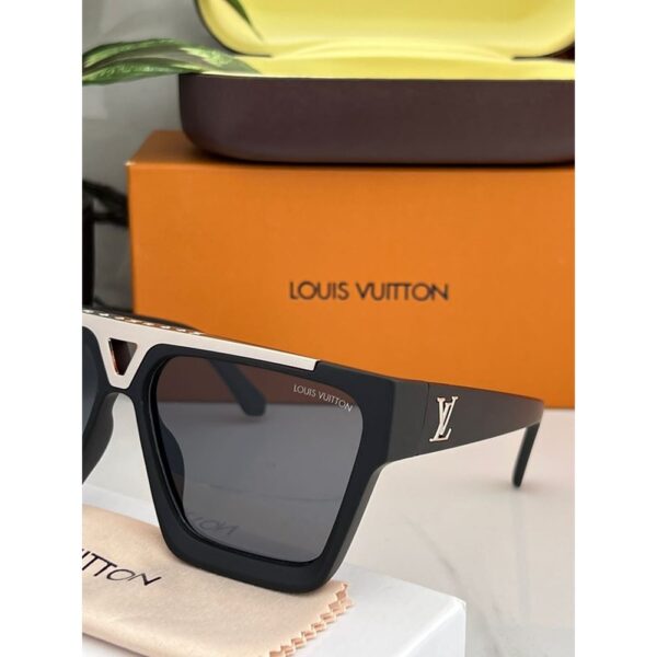 Louis Vuitton 1st Copy Sunglasses Black Silver for Men (7) Louis Vuitton 1st Copy Sunglasses Black Silver for Men