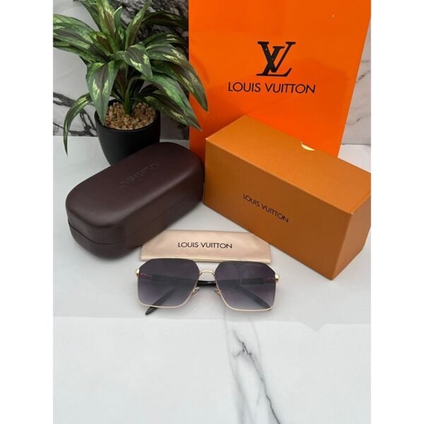 1st Copy Louis Vuitton Sunglasses for Men (Gold/Black)