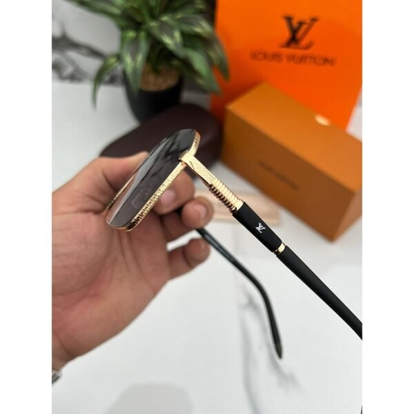 1st Copy Louis Vuitton Sunglasses for Men (Gold/Black)