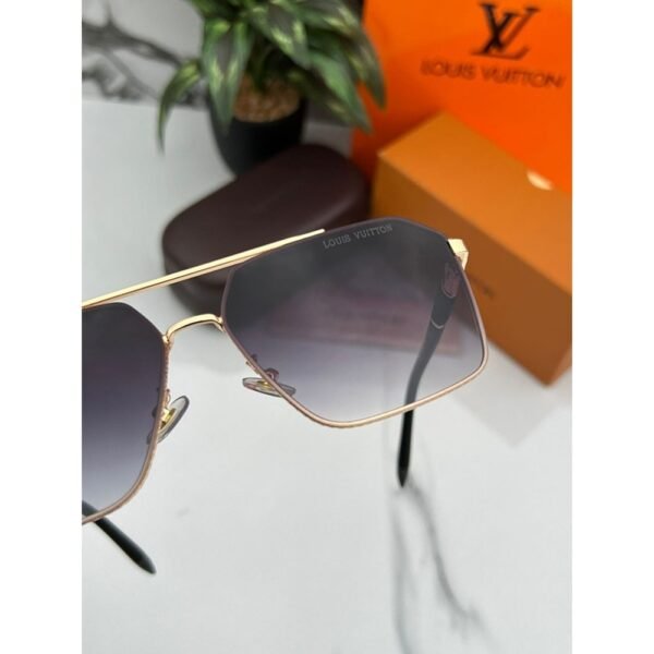 1st Copy Louis Vuitton Sunglasses for Men (Gold/Black)