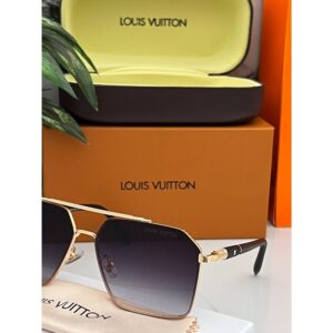1st Copy Louis Vuitton Sunglasses for Men (Gold/Black)