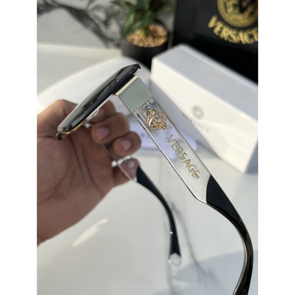 1st Copy Versace Sunglasses 88078 Gold Black for Men