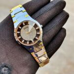 First Copy Rado Ceramic Silver & Black Watch for Men