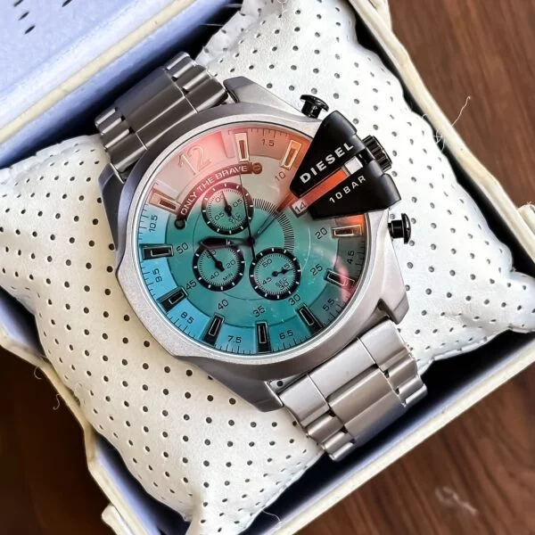 First Copy Diesel 10 bar watch Silver for Men First Copy Diesel 10 bar watch Silver for Men