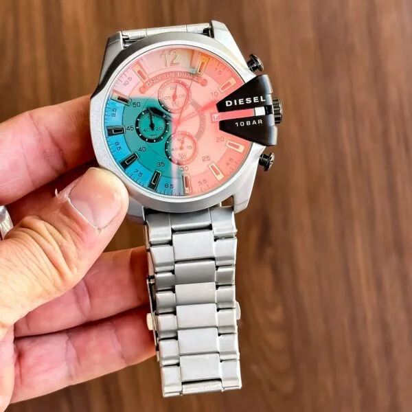 First Copy Diesel 10 bar watch Silver for Men First Copy Diesel 10 bar watch Silver for Men