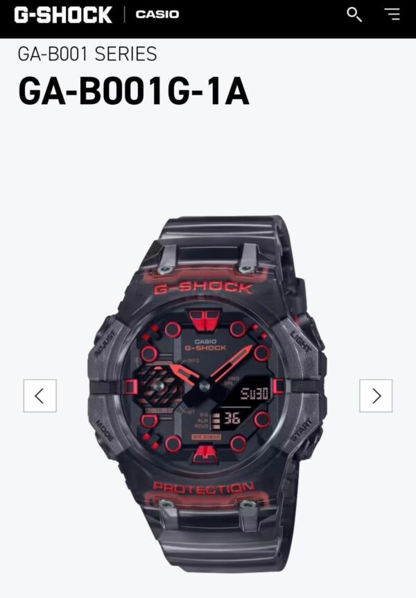 G-Shock GA-B001 First Copy Black with Bold Color Scheme G-Shock GA-B001 First Copy Black with Bold Color Scheme