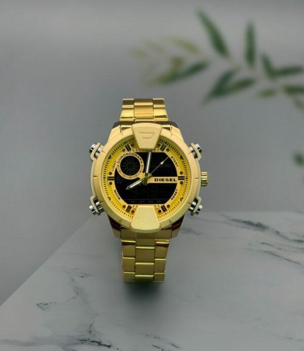 First Copy Diesel Digital Bar Golden Watch for Men First Copy Diesel Digital Bar Golden Watch for Men