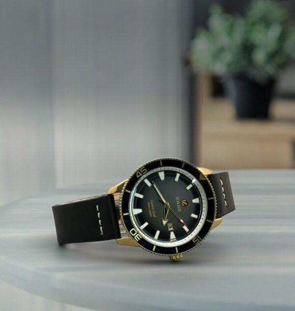 Rado Captain Cook First Copy Black Quartz Watch for Men Rado Captain Cook First Copy Black Quartz Watch for Men