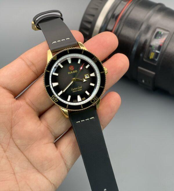 Rado Captain Cook First Copy Black Quartz Watch for Men Rado Captain Cook First Copy Black Quartz Watch for Men