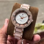 Rolex Zoom Rose Gold First Copy Watch for Girls