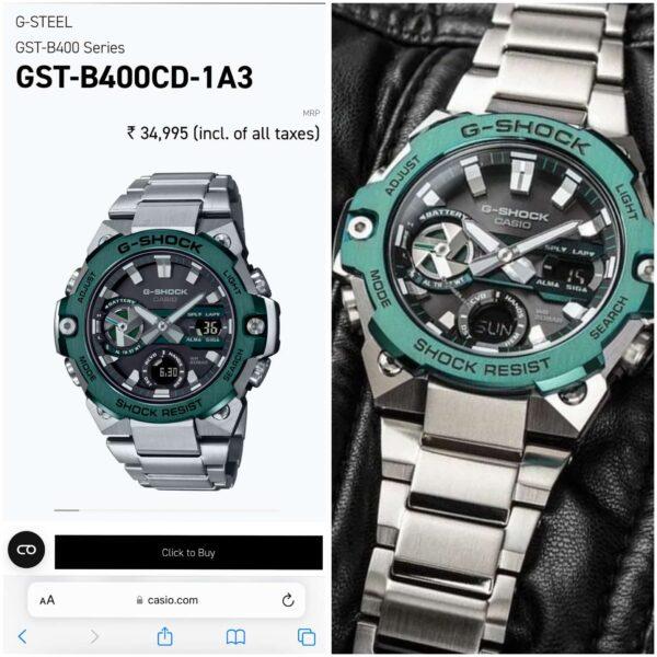 First Copy Latest Gshock Watch GST-B400CD First Copy Latest Gshock Watch GST-B400CD