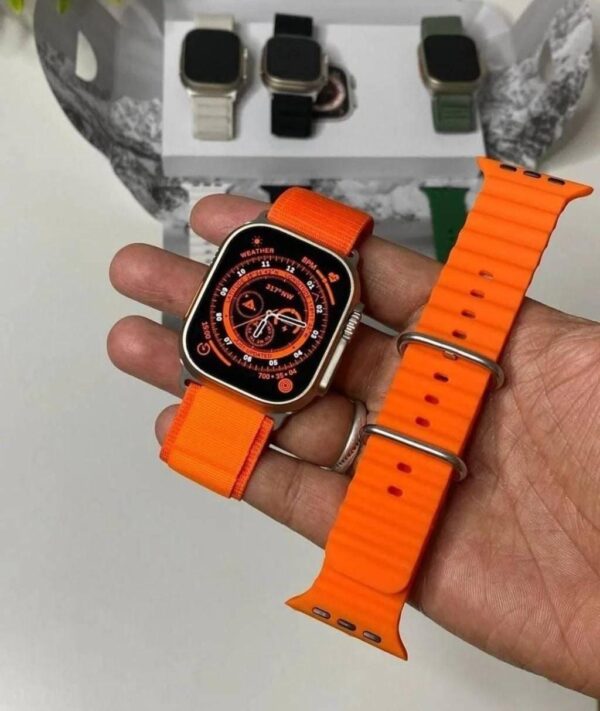 iWatch A8 Ultra Orange First Copy Smartwatch