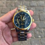 Rolex First Copy Fully Automatic Silver & Gold Watch for Men