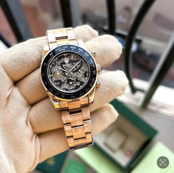 First Copy Rolex Daytona Skeleton Black Dial for Men First Copy Rolex Daytona Skeleton Black Dial for Men