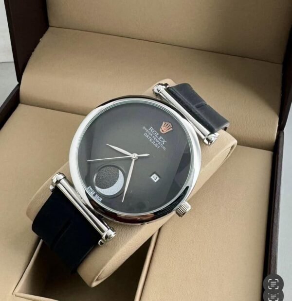 First Copy Rolex Moon Full Black Watch for Men