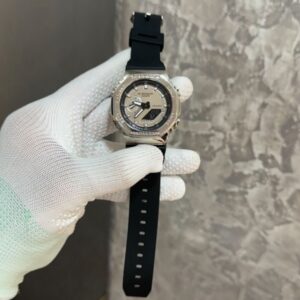 Trendy G-Shock Silver Dial Watch (APS90)