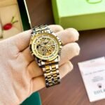 Classy Rolex Auto Gold-TT Gold Watch (APS94)