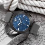 Mens Emporio Armani Watch Silicon Belt Gents (SG323)