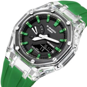 G Shock GA2100 Green Edition With Digital And Analog Watch (SG237)
