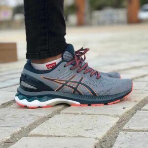 First Copy Kayano 27 Running Shoes Grey with Breathable Mesh