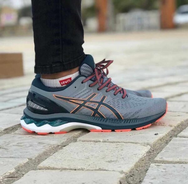 First Copy Kayano 27 Running Shoes Grey with Breathable Mesh