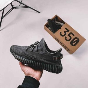 Branded Yeezy Boost 350 V2 Black Sneakers