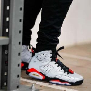 Branded Air Retro 6 Reflective Grey Sneakers