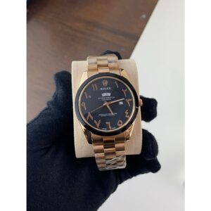 Trending Men Rolex Watch, Stainless Steel Arabic Watch (KDB-229371)