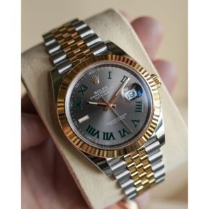 Men's Rolex Watch With Stainless Steel Belt and Date (SG185)