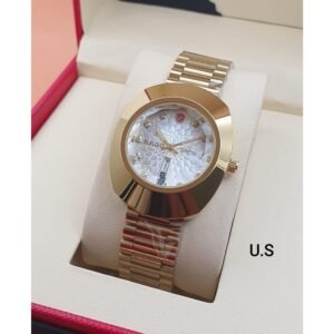 Stylish Men's Rado Watch Stainless Steel White Diamond (SG221)