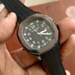 Patek Philippe Watch Black Silicone Watch For Men (SG196)