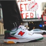 Branded NB 550 White Red Sneakers