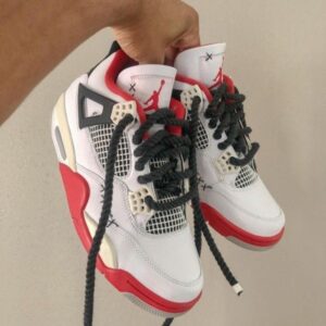 Branded Air Retro 4S Black Red Sneakers