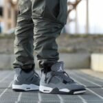 Branded Air Retro 4 Dark Grey Sneakers
