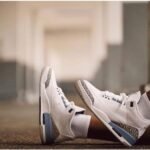 Branded Air Retro 3 Sky Sneakers