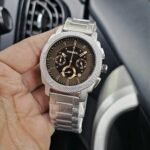 New Stylish Men's Fossil Watch Sliver Stainless Steel (SG259)