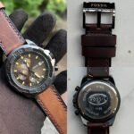 Luxurious Brown Leather Fossil Watch For Men (SG255)