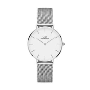 Iconic Silver White Dial Daniel Wellington Watch For Men (AS-49)
