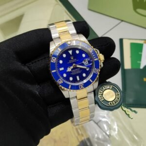 Trending Men Rolex Tuton Blue Watch With Stainless Steel strap (SG269)