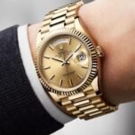 Rolex Day Date Watch : New 2.0 Rolex Day-Date Stainless Steel "Automatic" Gold Watch For Men (SG277)