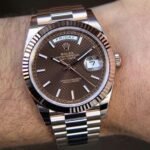 Rolex Oyster Perpetual Edition "Automatic" Rose Gold Dial Watch For Men (SG281)