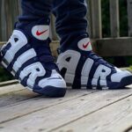 Branded Air More Uptempo Navy Sneakers