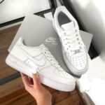 Branded Airforce 1 White Low Sneakers