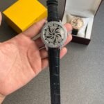Stylish New Diamond Spinner Leather Watch (KDB-908)