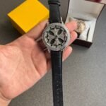 Stylish New Diamond Spinner Leather Watch (KDB-910)