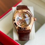 Corum Watch Brown Leather Rose Gold Automatic Watch For Men (SG340)