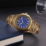Patek Philippe Watch Gold Blue For Men (SG356)